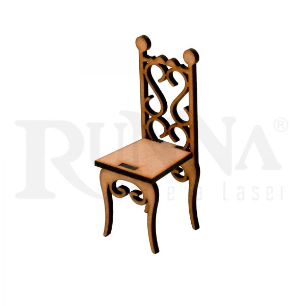 Mini Cadeira decorativa MDF | 95002 - 20cm
