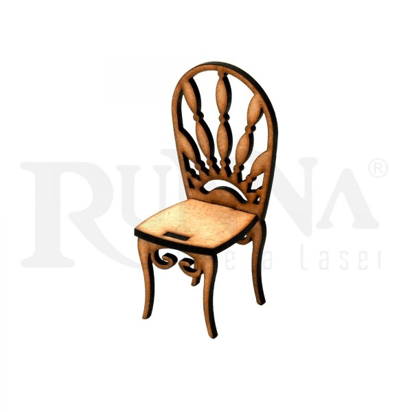 Mini Cadeira Decorativa MDF | 95004 - 10cm