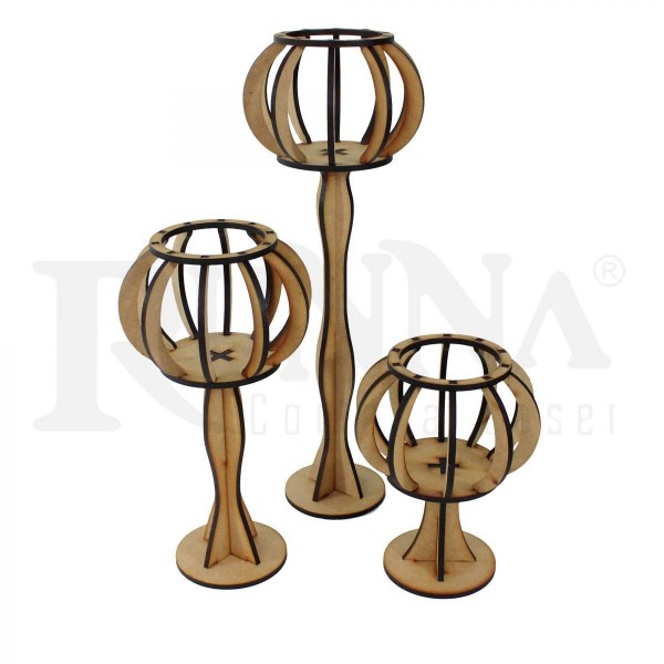 Pedestal Decorativo Trio - 12411