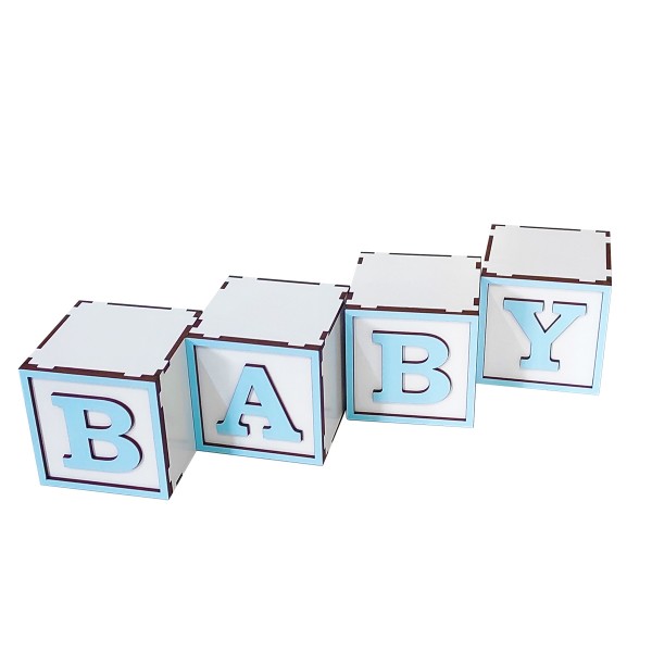 Cubo Decorativo Baby | Azul Bebê | Linha Colors | 76001AB