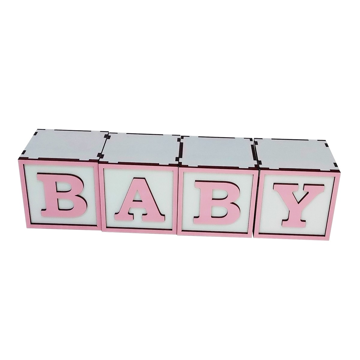 Cubo Decorativo Baby | Rosa Bebê | Linha Colors | 76001R
