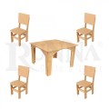 Mesa Infantil + 4 Cadeiras | Lisa | 24901